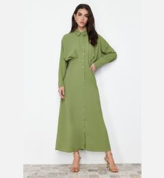 Снимка на Trendyol Khaki Detailed Woven Shirt Dress