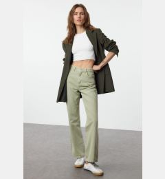 Снимка на Trendyol Khaki High Waist Wide Leg Jeans