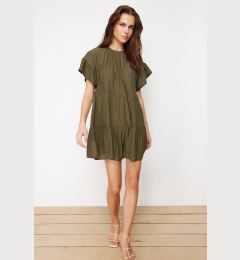 Снимка на Trendyol Khaki Loose Cut Mini Woven Dress