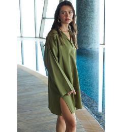 Снимка на Trendyol Khaki Mini Woven Beach Dress