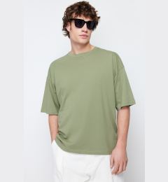 Снимка на Trendyol Khaki Oversize/Wide Cut 100% T-Shirt