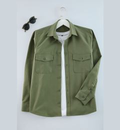 Снимка на Trendyol Khaki Regular Fit Gabardine Shirt Jacket