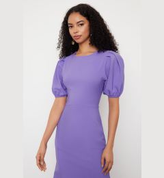 Снимка на Trendyol Lilac Bodycon Balloon Sleeve Midi Woven Dress