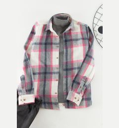 Снимка на Trendyol Lilac Regular Fit Lumberjack Plaid Shirt