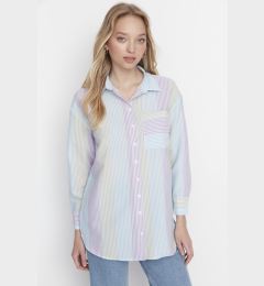 Снимка на Trendyol Lilac Striped Woven Shirt