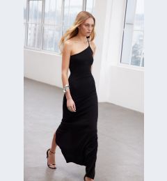 Снимка на Trendyol Limited Edition Black Fitted Knitted Evening Long Evening Dress