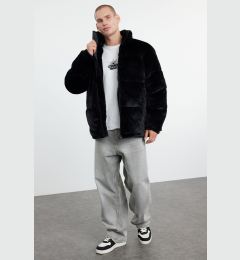 Снимка на Trendyol Men's Black Plush Fabric Lined Padded Winter Puffer Coat