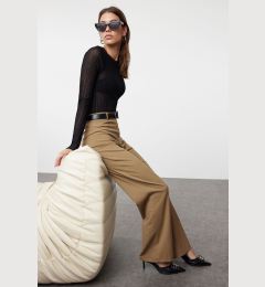 Снимка на Trendyol Mink Wide Leg High Waist Woven Trousers