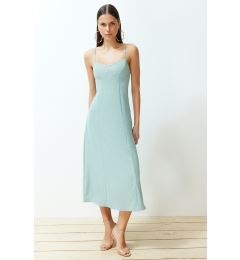 Снимка на Trendyol Mint A-line Midi Strappy Woven Dress