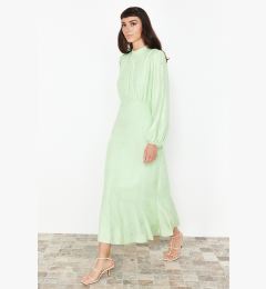 Снимка на Trendyol Mint Jacquard Floral Woven Dress