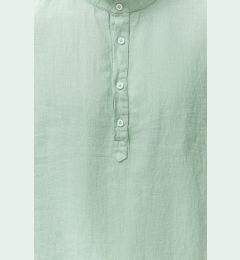 Снимка на Trendyol Mint Limited Edition 100% Linen Regular Collar Half Placket Shirt