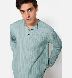 Снимка на Trendyol Mint Relaxed Fit Linen Shirt