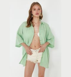 Снимка на Trendyol Mint Woven Muslin Shirt