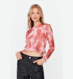 Снимка на Trendyol Multi-Colored Crop Tulle Knitted Blouse