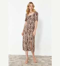 Снимка на Trendyol Multicolored A-Line Viscose Woven Midi Dress