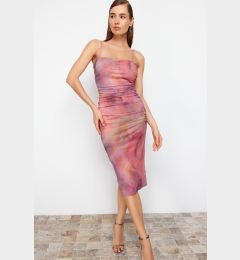 Снимка на Trendyol Multicolored Abstract Patterned Knitted Elegant Evening Dress