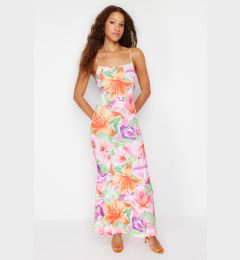 Снимка на Trendyol Multicolored Floral Bodycone/Fit Strap Maxi Stretchy Knitted Maxi Pencil Dress