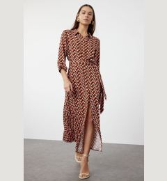 Снимка на Trendyol Multicolored Geometric Patterned Woven Shirt Dress