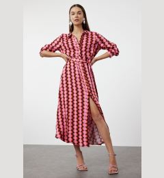 Снимка на Trendyol Multicolored Retro Patterned Woven Shirt Dress