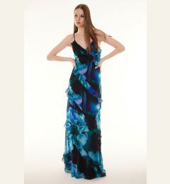 Снимка на Trendyol Multicolored Ruffled Woven Long Evening Dress