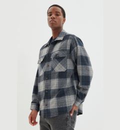 Снимка на Trendyol Navy Blue Oversize Lumberjack Plaid Checkered Winter Shirt