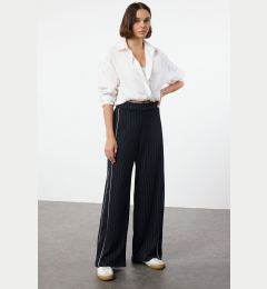 Снимка на Trendyol Navy Blue Piping Detailed Wide Leg Trousers