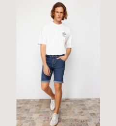 Снимка на Trendyol Navy Blue Slim Fit Denim Jeans Shorts