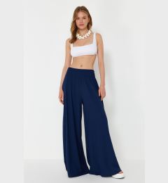 Снимка на Trendyol Navy Blue Woven Gipe Detailed Trousers