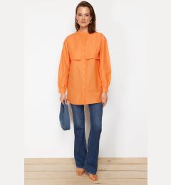 Снимка на Trendyol Orange Cotton Woven Shirt