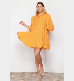 Снимка на Trendyol Orange Pieced Woven Mini Shirt Dress