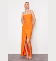 Снимка на Trendyol Orange Woven Long Elegant Evening Dress