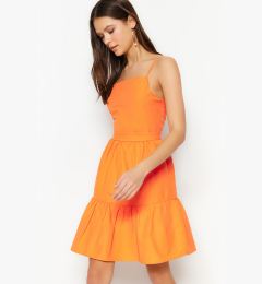 Снимка на Trendyol Orange Woven Strappy Decollete Mini Woven Mini Dress