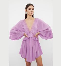 Снимка на Trendyol Pink Mini Woven Ribbon Accessory Beach Dress