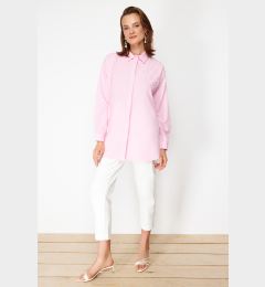 Снимка на Trendyol Pink Pearl Detailed Cotton Woven Shirt