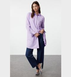 Снимка на Trendyol Pink Sleeve Ruffle Detailed Regular Woven Shirt