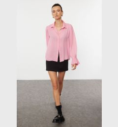 Снимка на Trendyol Pink Spanish Sleeve Woven Shirt