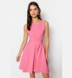 Снимка на Trendyol Pink Waist Opening Mini Woven Flounce Woven Dress