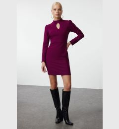 Снимка на Trendyol Plum Mini Woven Collar Detailed Woven Dress