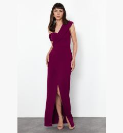 Снимка на Trendyol Plum Woven Long Stylish Evening Dress