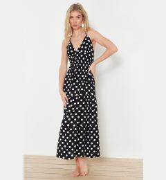 Снимка на Trendyol Polka Dot Maxi Woven Ruffled Beach Dress