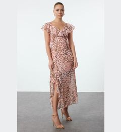 Снимка на Trendyol Powder Floral A-line Maxi Woven Dress