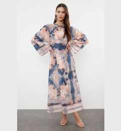 Снимка на Trendyol Powder Linen Look Woven Ethnic Patterned Dress