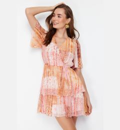 Снимка на Trendyol Powder Skirt Flounce Chiffon Lined Mini Woven Dress