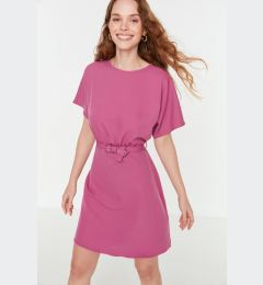 Снимка на Trendyol Purple Belted Mini Woven Dress