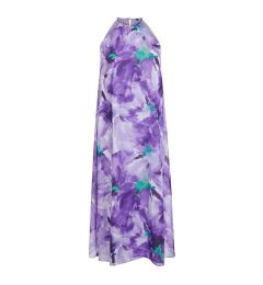 Снимка на Trendyol Purple Floral Shift Midi Woven Dress