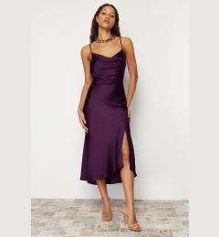 Снимка на Trendyol Purple Lined Woven Satin Evening Dress