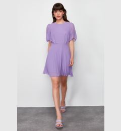 Снимка на Trendyol Purple Skirt Pleated Lined Chiffon Mini Woven Dress