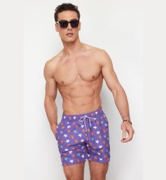 Снимка на Trendyol Purple Standard Size Turtle Patterned Swim Shorts