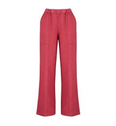 Снимка на Trendyol Red 100% Linen Pocket Detailed High Waist Wide Leg Trousers