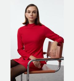 Снимка на Trendyol Red A-Line Pocket Detailed Mini Woven Dress